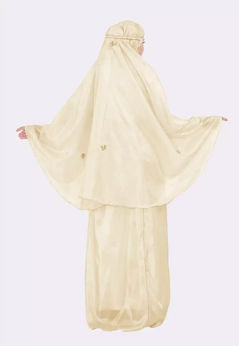 Cotton Bee - Mukena Traveling Syamma Sulam Pouch Mika Prayer Set