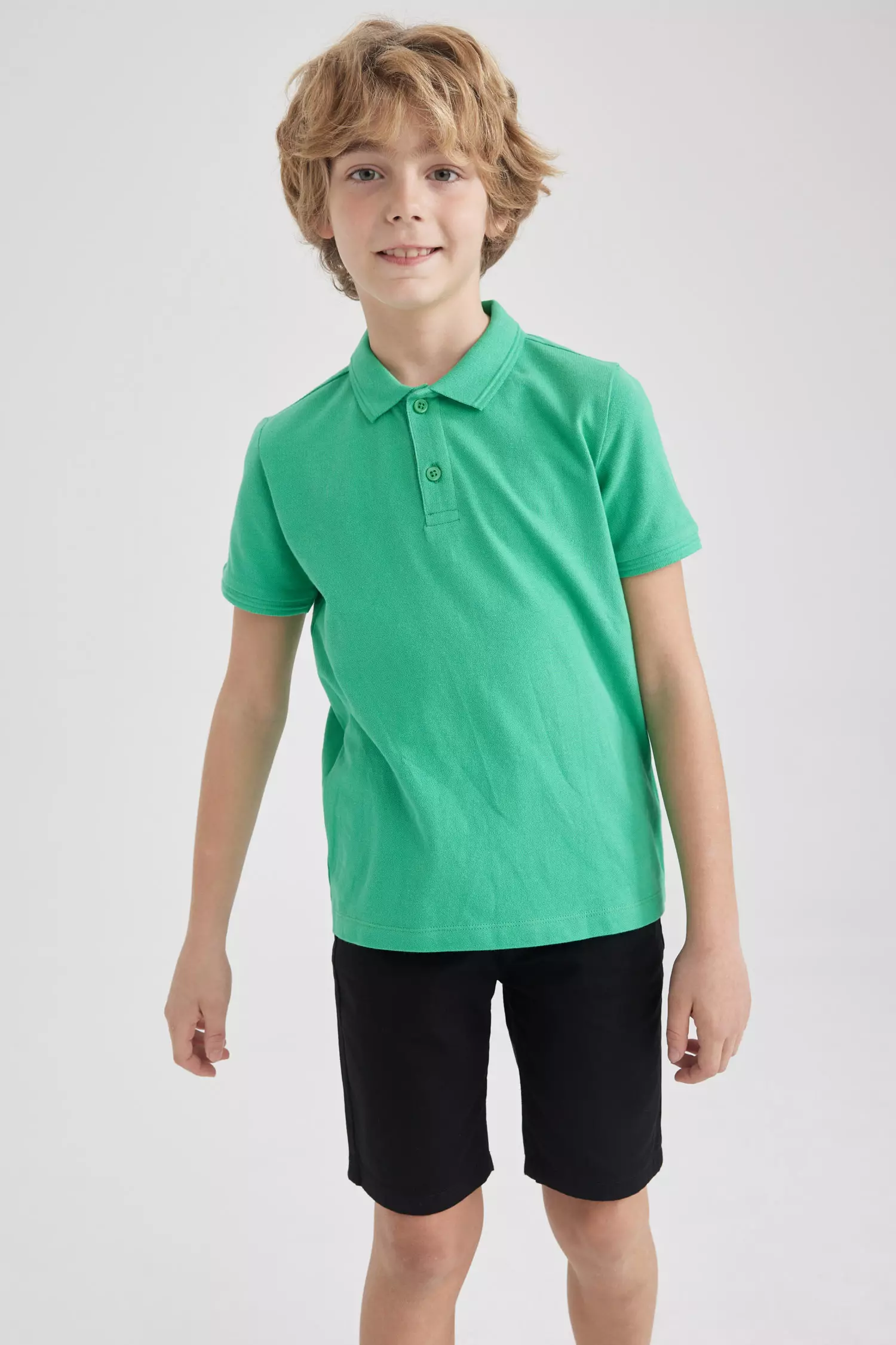 Short Sleeve Cotton Polo T-Shirt