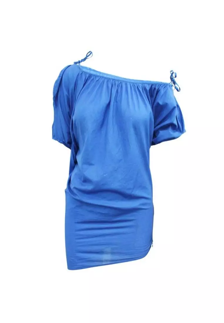 線上選購Vivienne Westwood Anglomania 藍色懸垂效果頂部/上衣| ZALORA