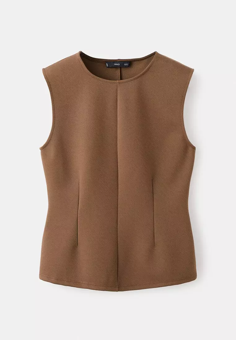 Fitted Top with Wide Straps