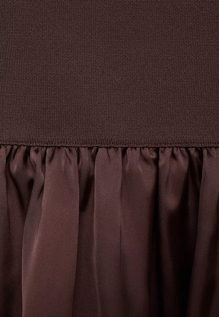 Combined Fabric Top with Crossed Back