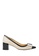 Nina Armando black and white Charis Leather Low Heel NI342SH0FV8OSG_1