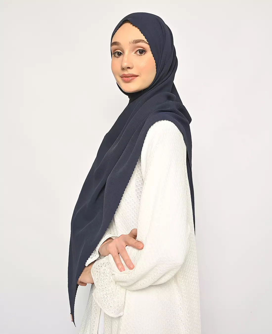 Pasmina Saina Lasercut Dusty Navy