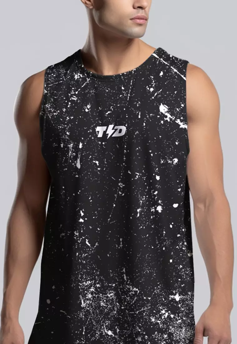 MSA81 Kaos Kutung Lari Running Pria Kalcer vtank "bad photocopy" abu