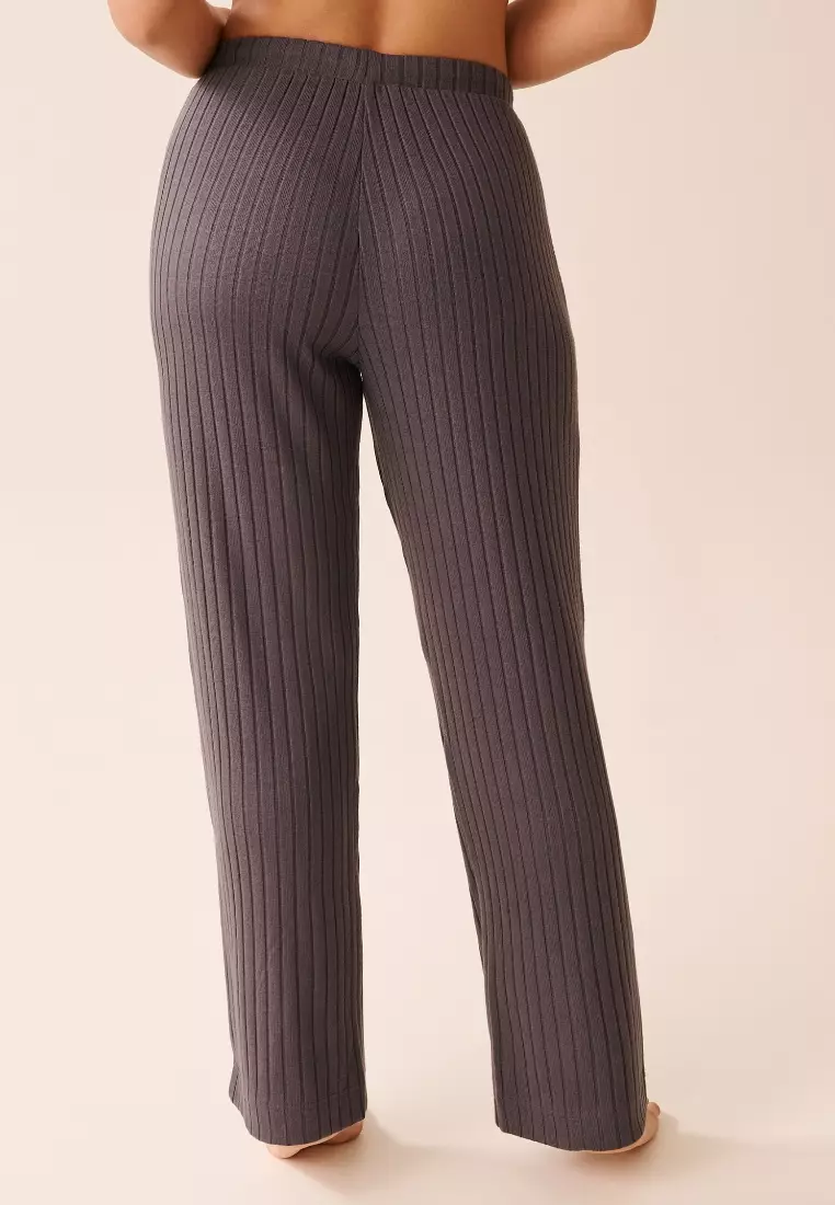Ribbed Wide Leg Pants