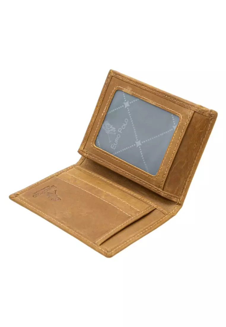 Buy Euro Polo Crazy Horse Leather Flip ID Card Holder EWB 40360