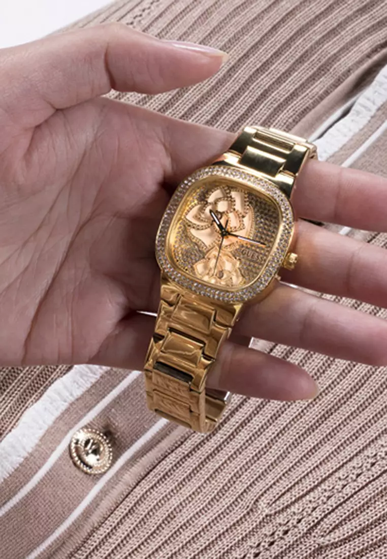 Guess waterpro hotsell gold watch