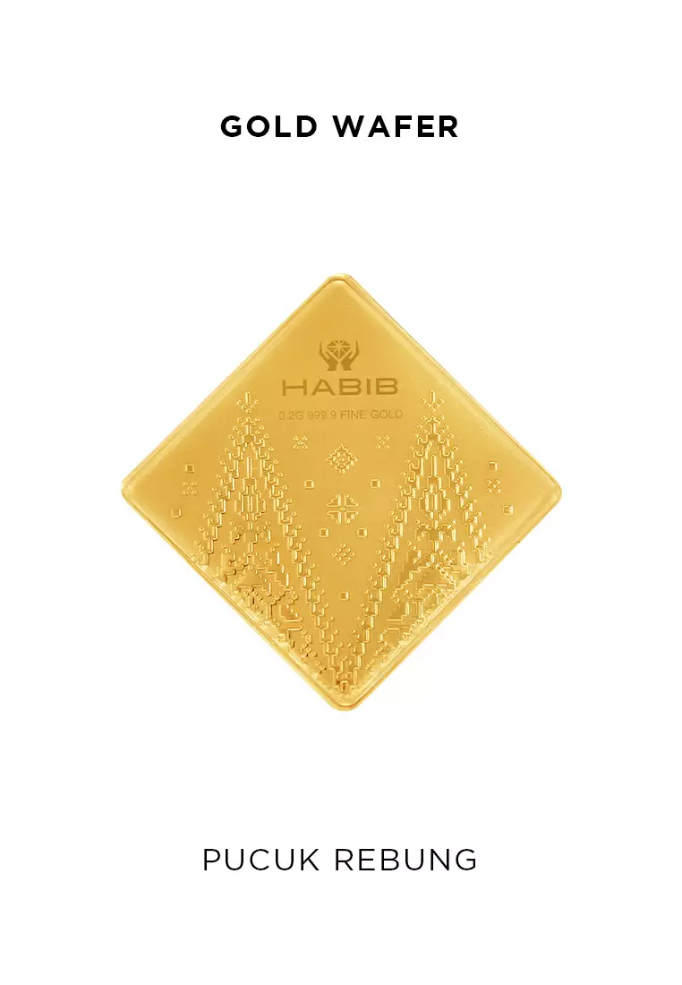 HABIB Songket Collection (Pucuk Rebung) | 999.9 Gold Wafer (0.20g)