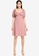 MISSGUIDED pink Milkmaid Skater Dress 3E13EAAD6649A4GS_4