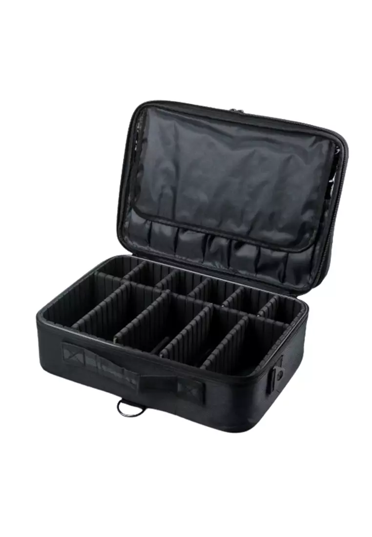 Erley Tas Kosmetik Make Up Travel Organizer Bag Wanita Size 37 x 26 x 13 cm Material Nylon ORIGINAL - Black