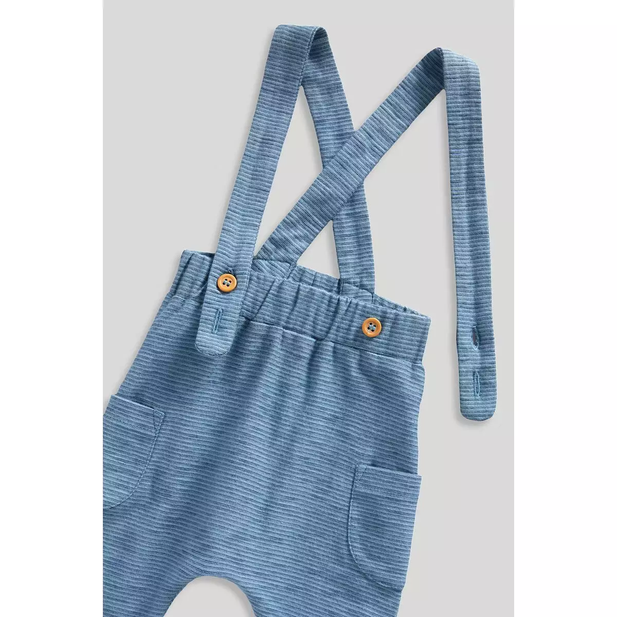 Mothercare My First Dungarees and Bodysuit Set - Set Baju Bayi Laki-laki (Krem)