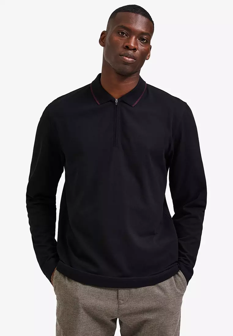 Polo zip t shirt Clearance