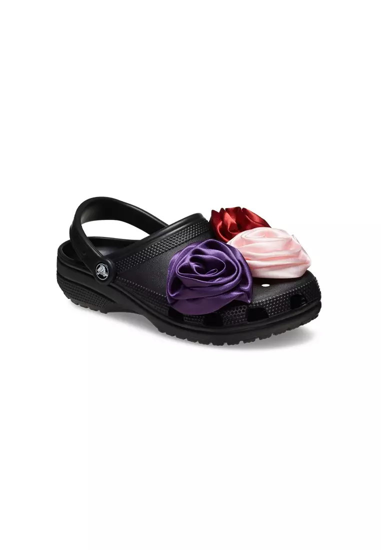 Discount on Crocs  shoes - SKU: Classic Rosette Clog in Black