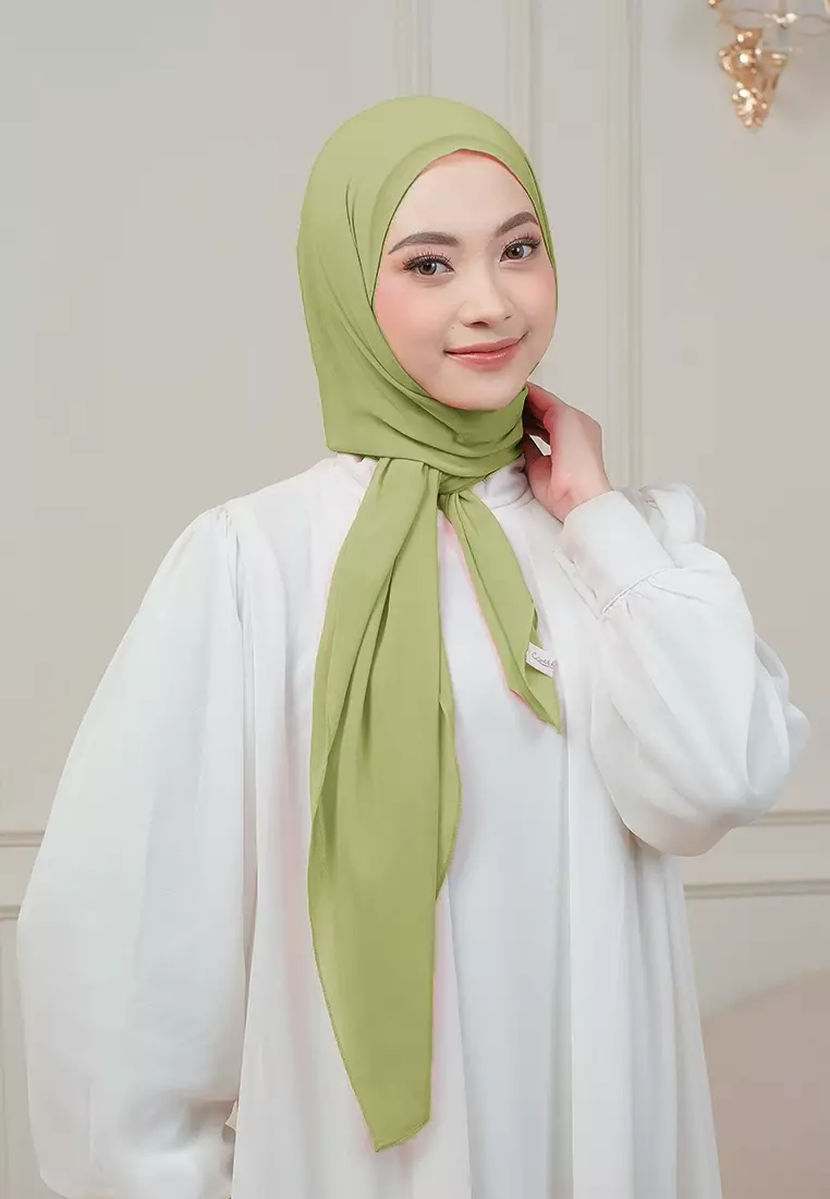 HIJAB INSTAN MAGNET SYIFA - OLIVE