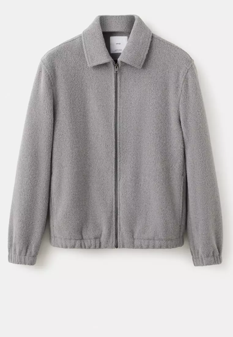 Textured Jacket With Zip