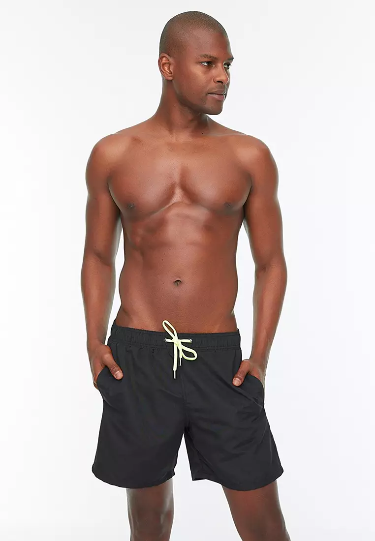 Solid Color Swimming Shorts
