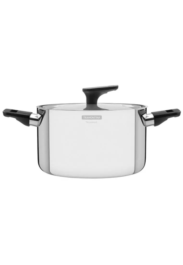 Tramontina Allegra Deep Casserole In Stainless Steel With Triple