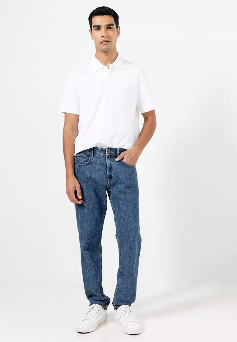 Luxe Interlock Cotton Polo Shirt - Calvin Klein Jeans