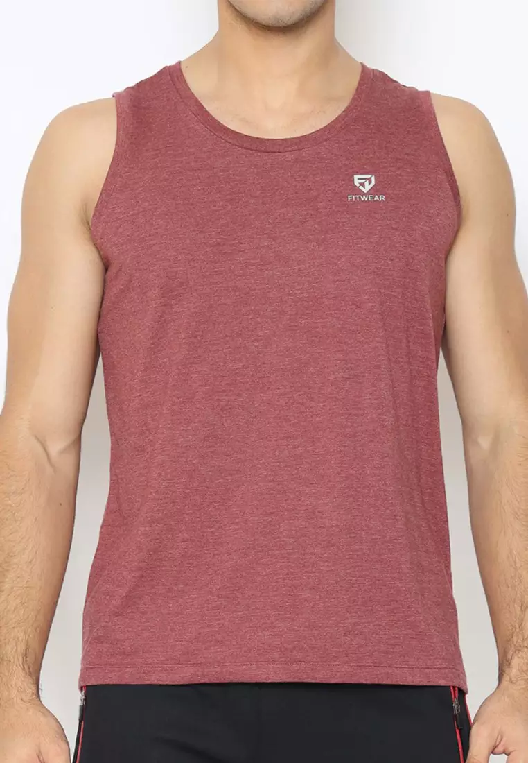 Fitwear - Muscle Tee Pria Grifton Plain - MAROON