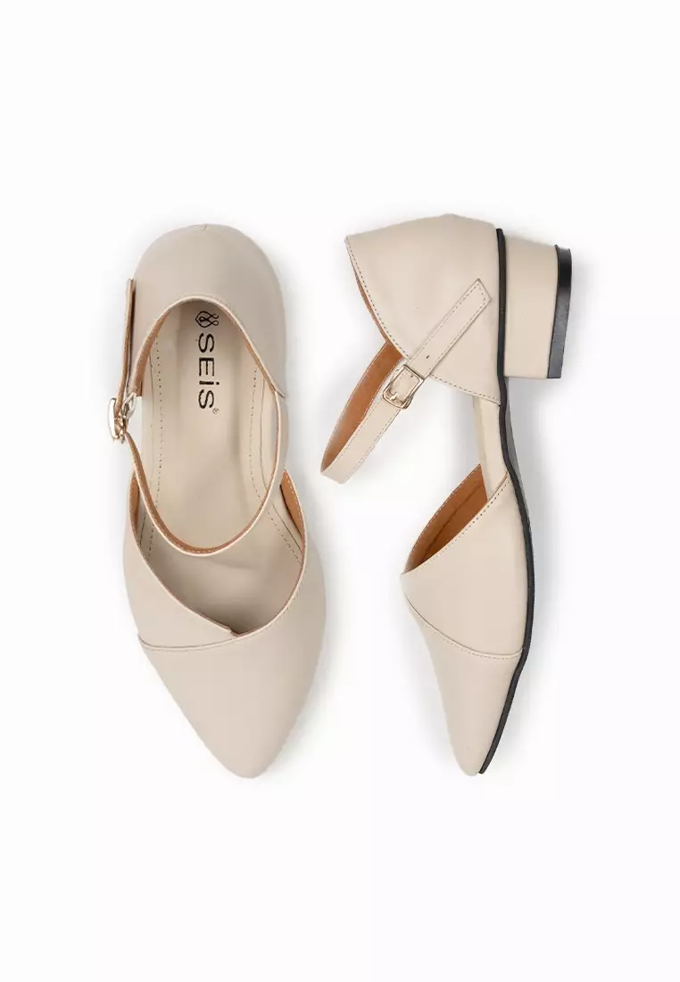 SEIS Salsa Sepatu Heels Wanita Hak 3 cm - CREAM