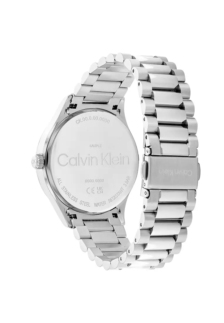 CK25200163 Unisex Silver Stainless Steel Bracelet and Black Dial Quartz Watch