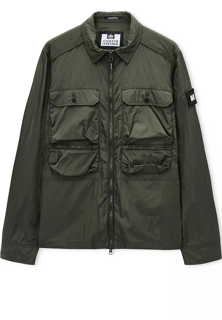 MENS BLACK FOREST SHIELDS DOUBLE CHEST POCKET OVERSHIRT