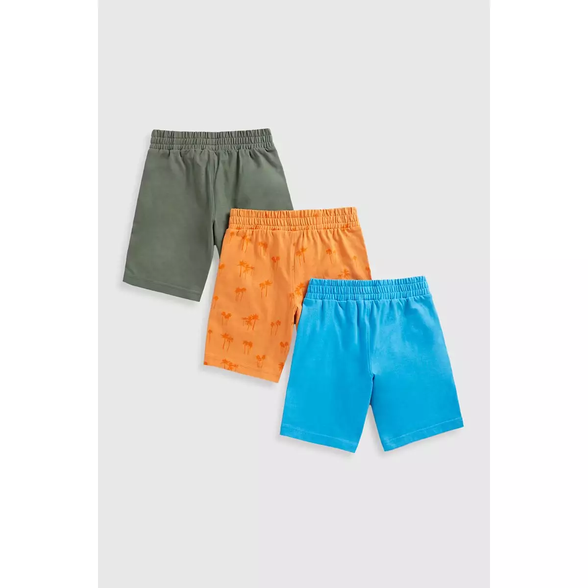 Mothercare Palm Tree Jersey Shorts - 3 Pack - Celana Pendek Anak Laki-laki (Multi)