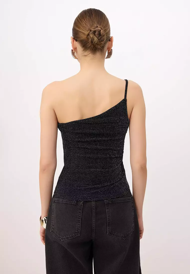 Lurex Ruched Top