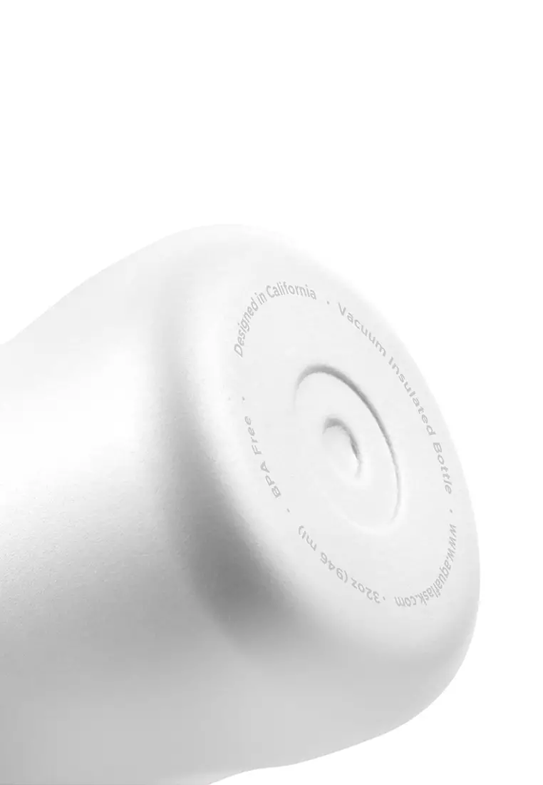 32oz Arctic White New Sports Lid Bottle Wide Mouth Vacuum Insulated Stainless Steel Drinking Water Bottle