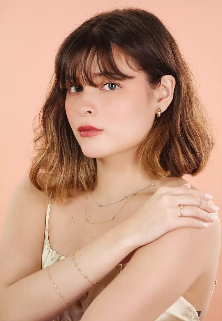  Large Beads Bracelet 14k Gold 