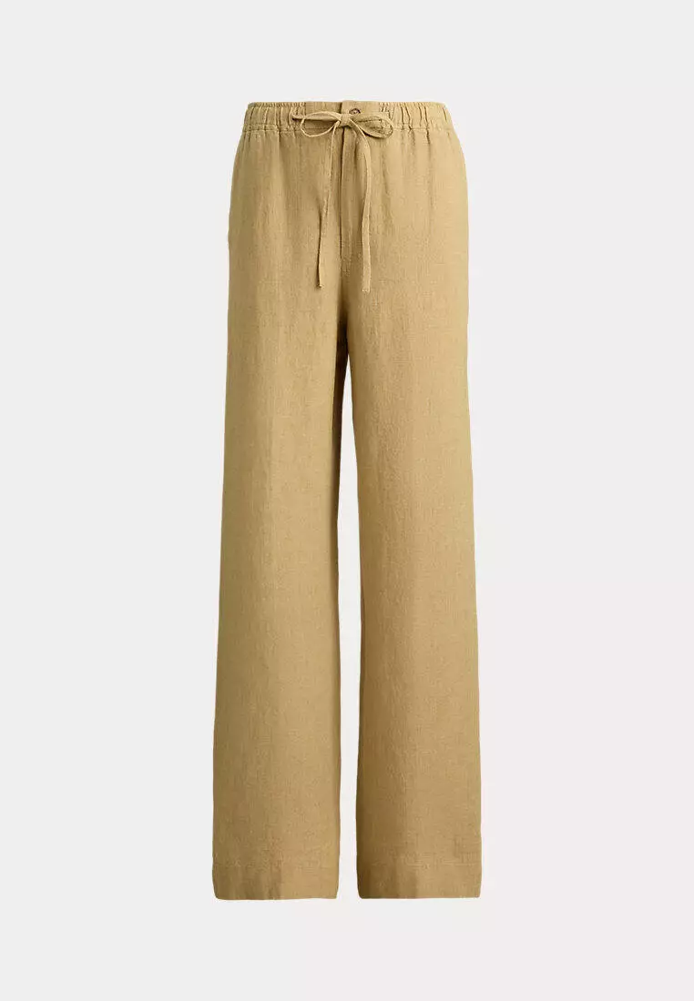 Polo Ralph Lauren Women Linen Drawstring Pant