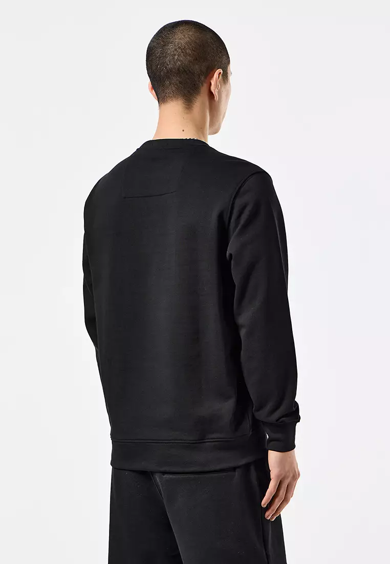 MENS BLACK/PERIDOT RAVAL WOAN SWEAT
