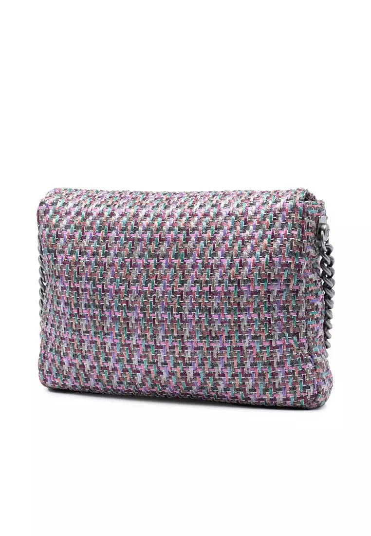 Pre-Loved Chanel Cc Multicolor Tweed Flap