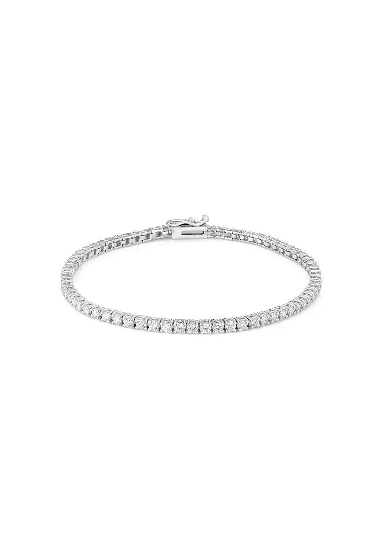 White gold on sale tennis bracelet