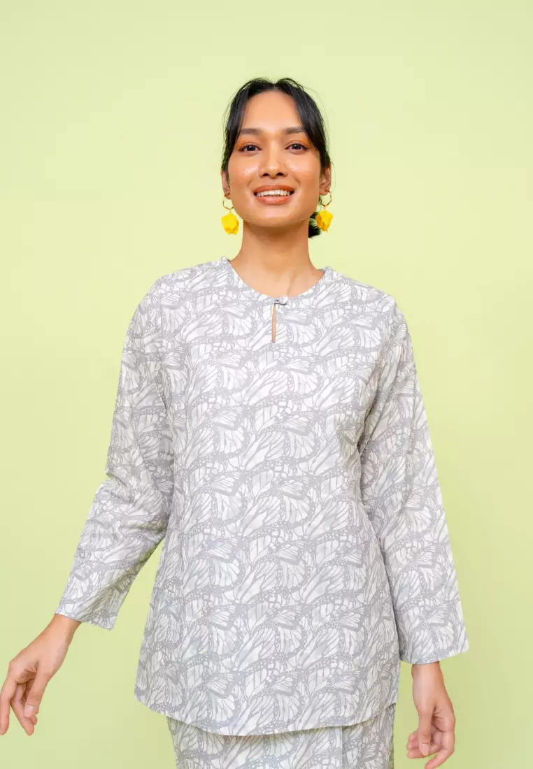 Bayu Somerset Pixie Kurung - Grey