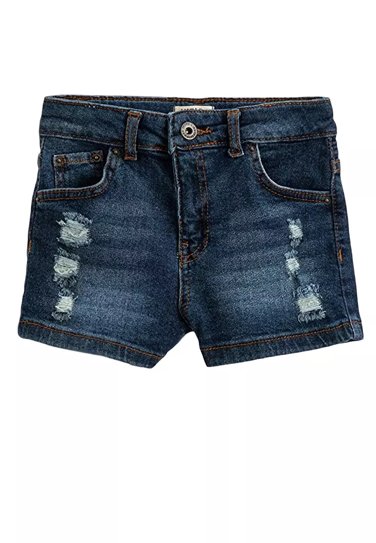 Girls ripped denim shorts outlet
