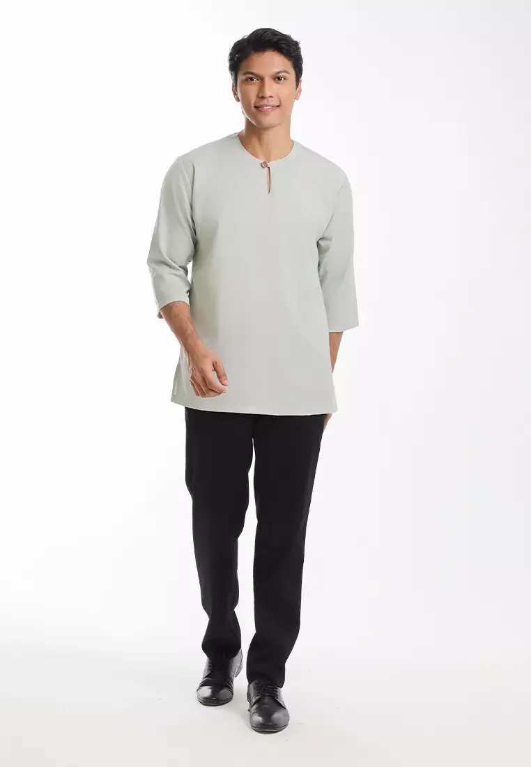 Byford Kurta Tiga Suku Slim Fit - 3926003A-40LightGreen