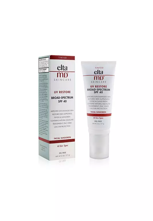 Eltamd - Uv Restore Physical Facial Sunscreen Spf 40 - Tinted 57g/2oz