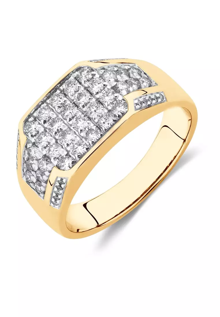 Men's 1 carat diamond rings sale