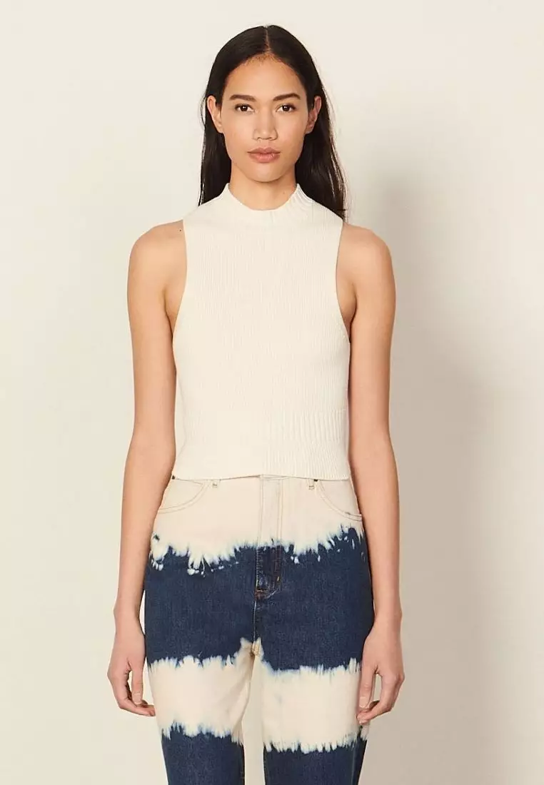 White open deals back sweater