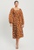 The Fated brown Floreto Midi Dress DD72CAAB47AEFAGS_5