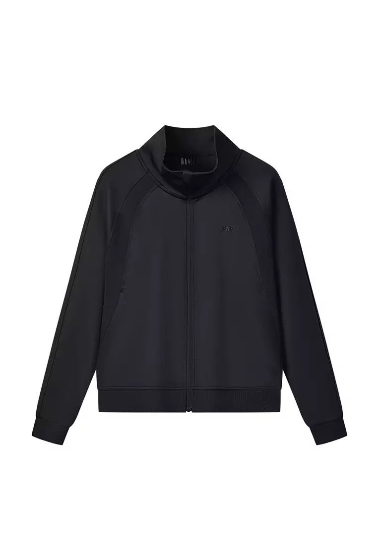 WOMEN'S K-SWISS LOGO STAND COLLAR JACKET