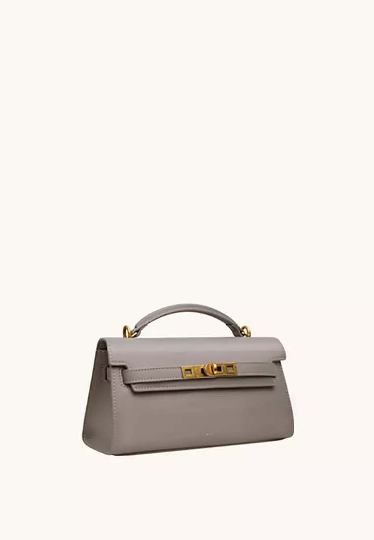 Noor Top Handle Bag - Elephant Gray