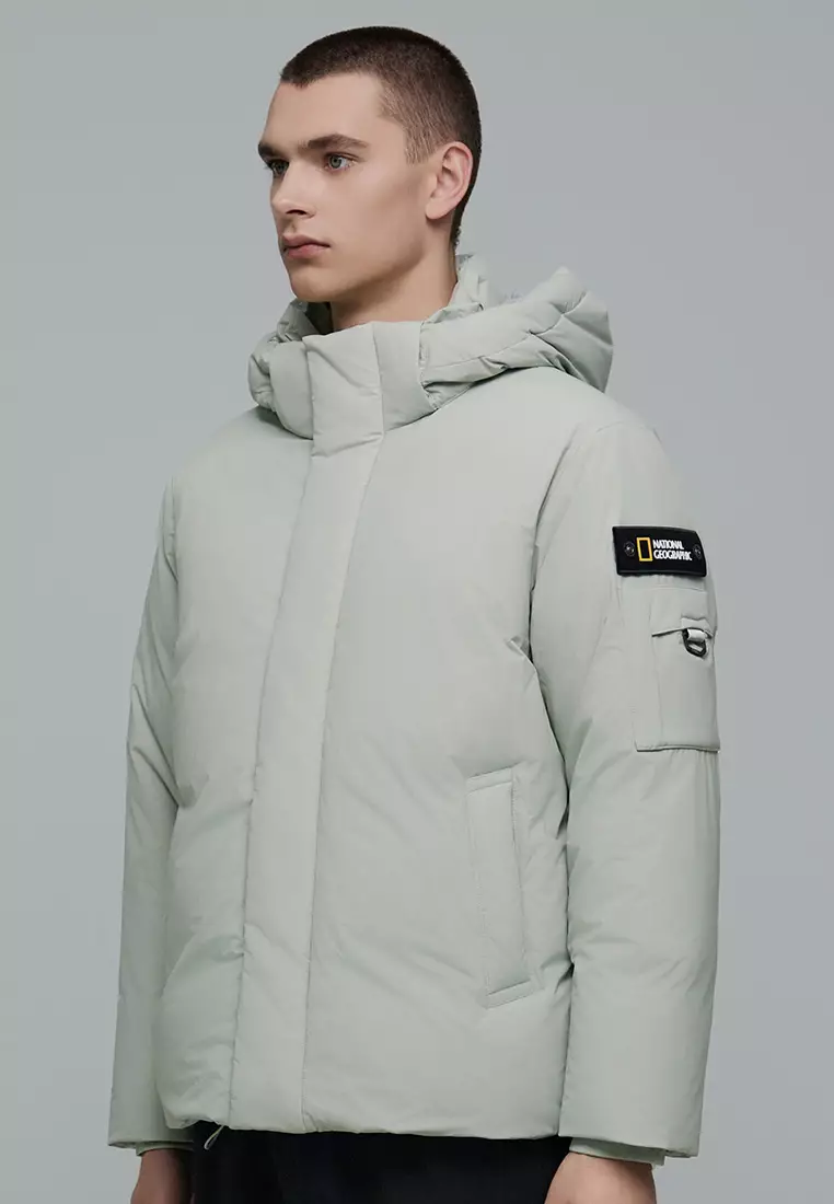 男女同款STELLER無格紋羽絨外套