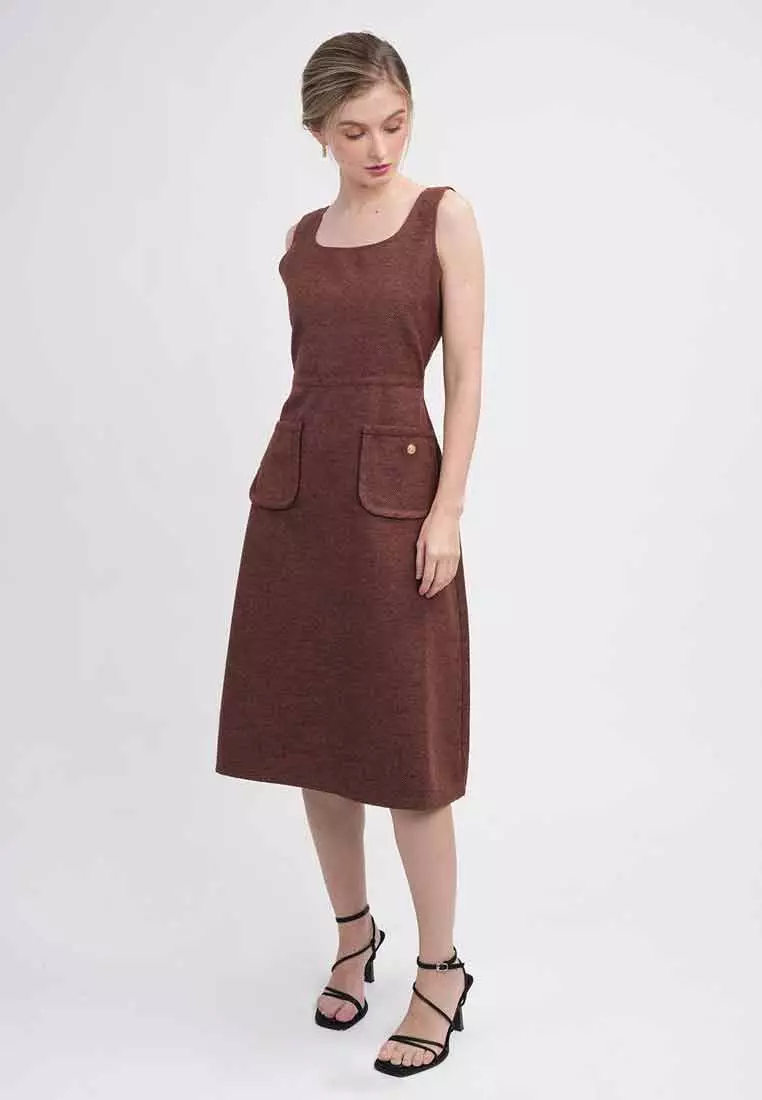 Leah Tweed A-Line Pocket Dress