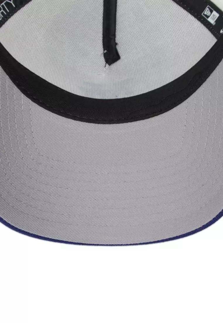 Los Angeles Dodgers MLB UPSIDE DOWN Chrome/Dark Royal 9FORTY Snapback Cap