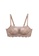 ZITIQUE brown Women's See-through 3/4 Cup Deep-V Lace Lingerie Set (Bra and Underwear) - Brown 90F68US395BE7EGS_2