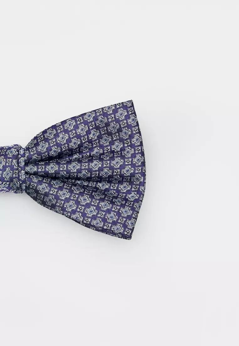 Purple Geometric Bowtie