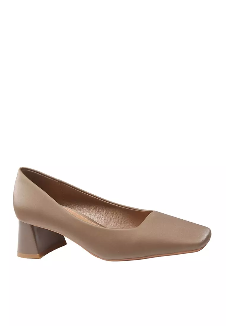 Discount on Twenty Eight Shoes  shoes - SKU: VANSA 5cm Comfortable Microfiber Leather Mid-Heeled Shoes VSW-H-1390-13