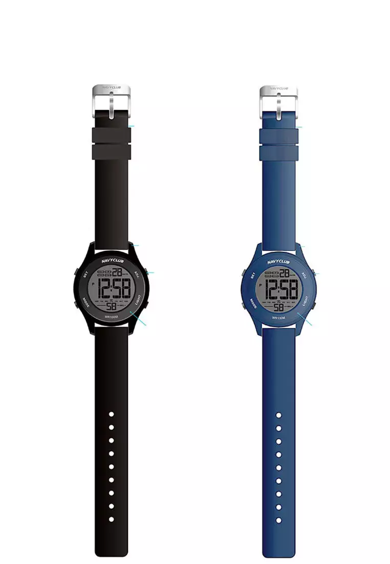 Navy Club Covert Jam Tangan Digital Unisex - Digital Watch